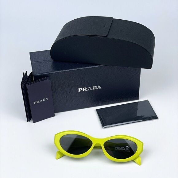 SALE! NEW Prada PR26ZS 13L08Z Cedar Dark Grey Oval Women Sunglasses main image 7